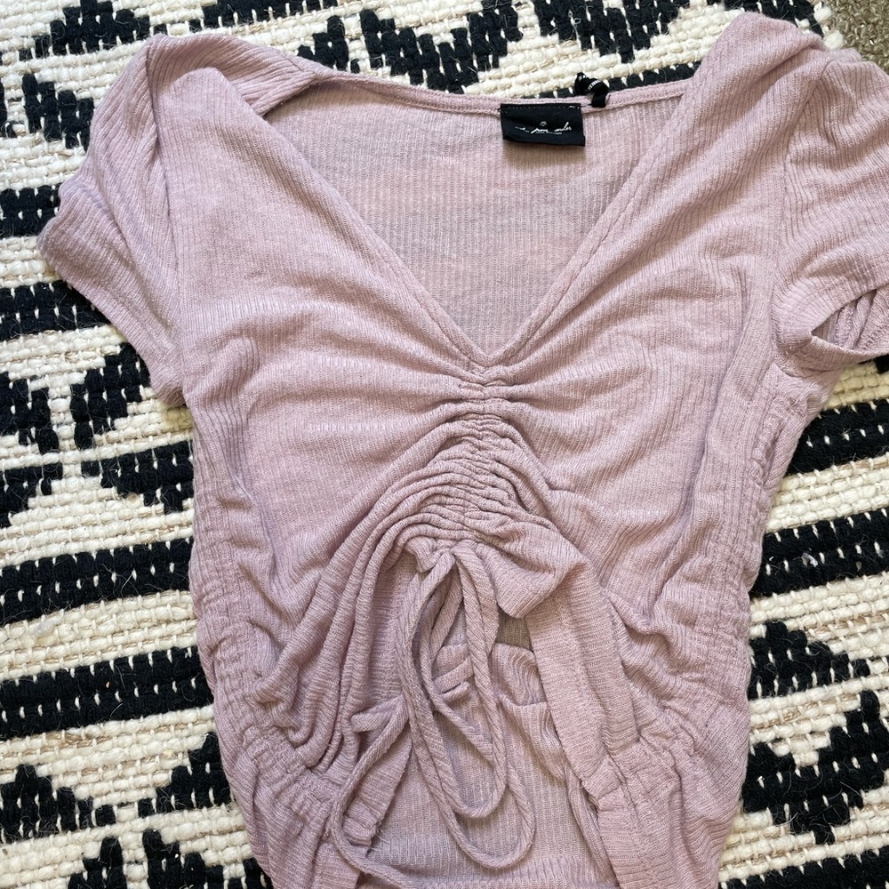 Urban outfits ruched crop top